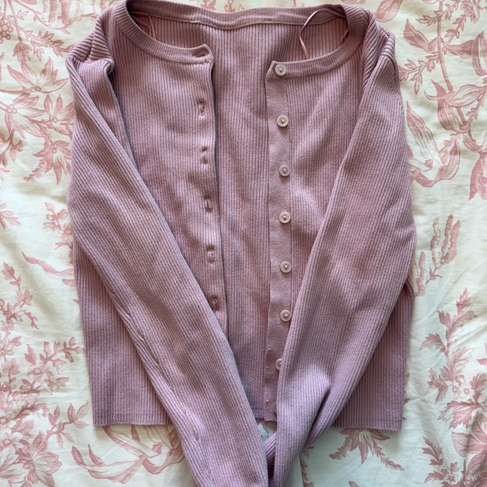 Cotton On Mauve Button-Up Cardigan